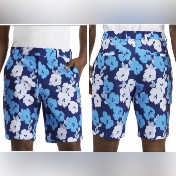 G/FORE | Shorts | Gfore Maverick Hybrid Shorts Blue Floral Performance ...